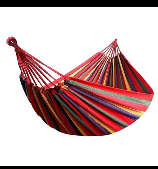 Stripped outdoor hammock heavy load bearing