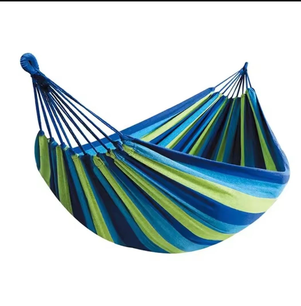 Stripped outdoor hammock heavy load bearing