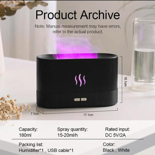Flame Aroma Diffuser with Fire-like Lights