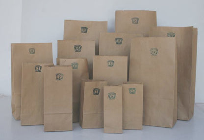 Brown Packaging Khaki Paper Bags – 100 pcs