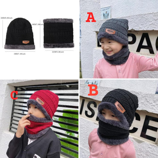 Winter Kids Beanie Hat & Scarf Set