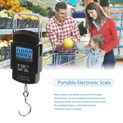 Digital LCD Portable Electronic Pocket Scale, Max 50kg