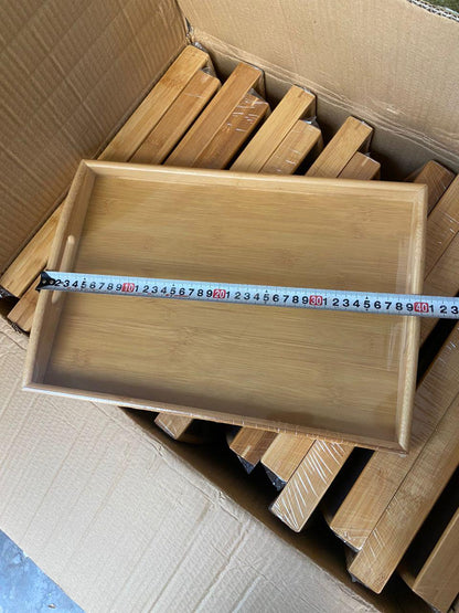 1 PC Eco-Friendly Bamboo Rectangular Serving Tray