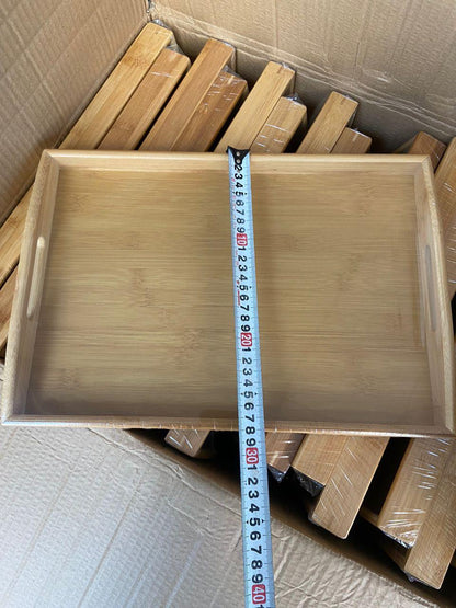 1 PC Eco-Friendly Bamboo Rectangular Serving Tray