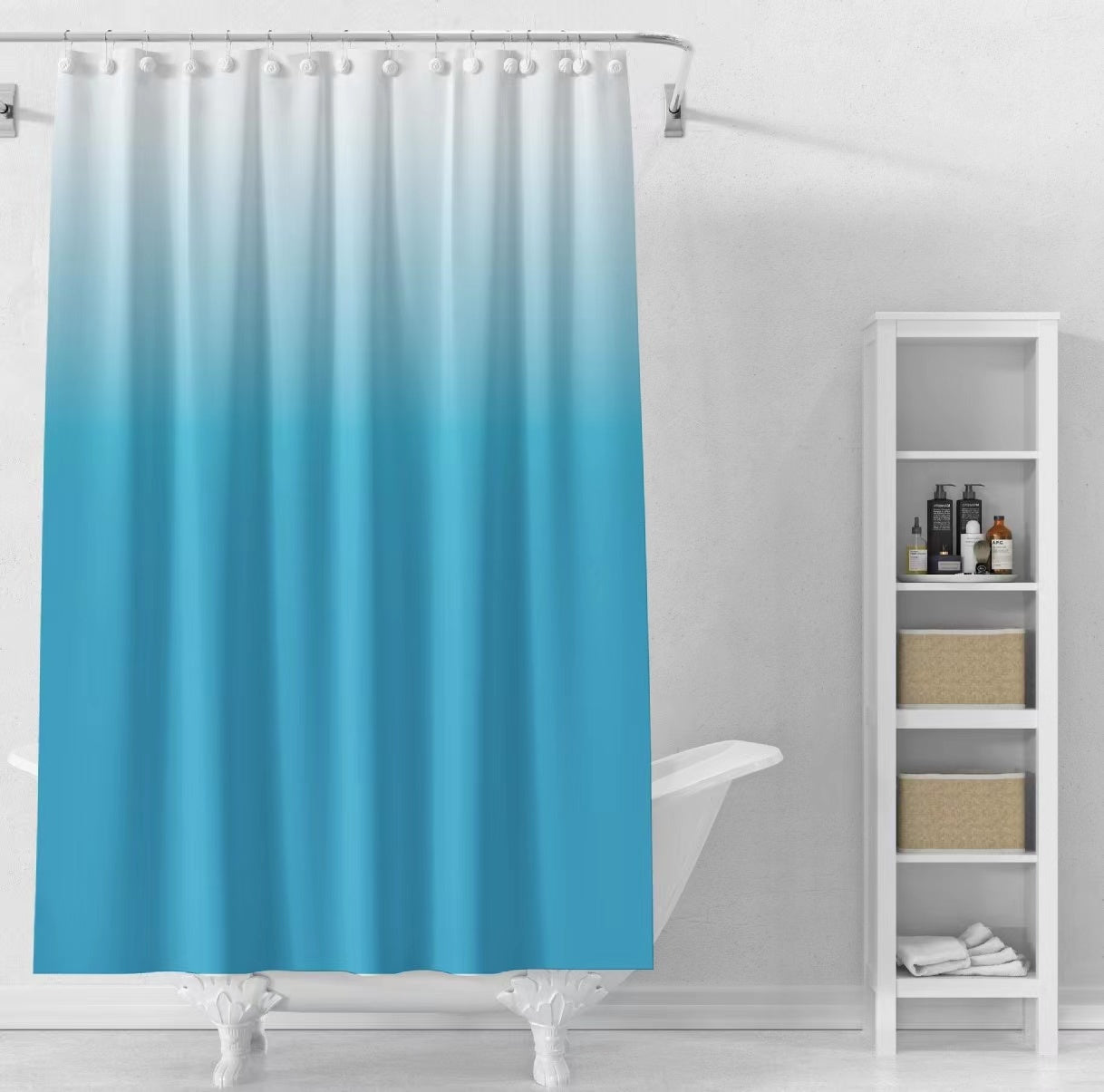 Shower curtains180*180cm Shower curtains with hooks