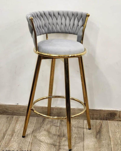 Grey Counter Stool – Fixed Height, Non-Swivel
